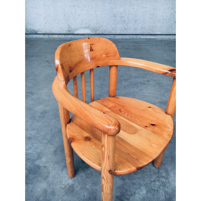 Conjunto de 6 cadeiras de pinho vintage da Rainer Daumiller para Hirtshals Savvaerk, Dinamarca 1970