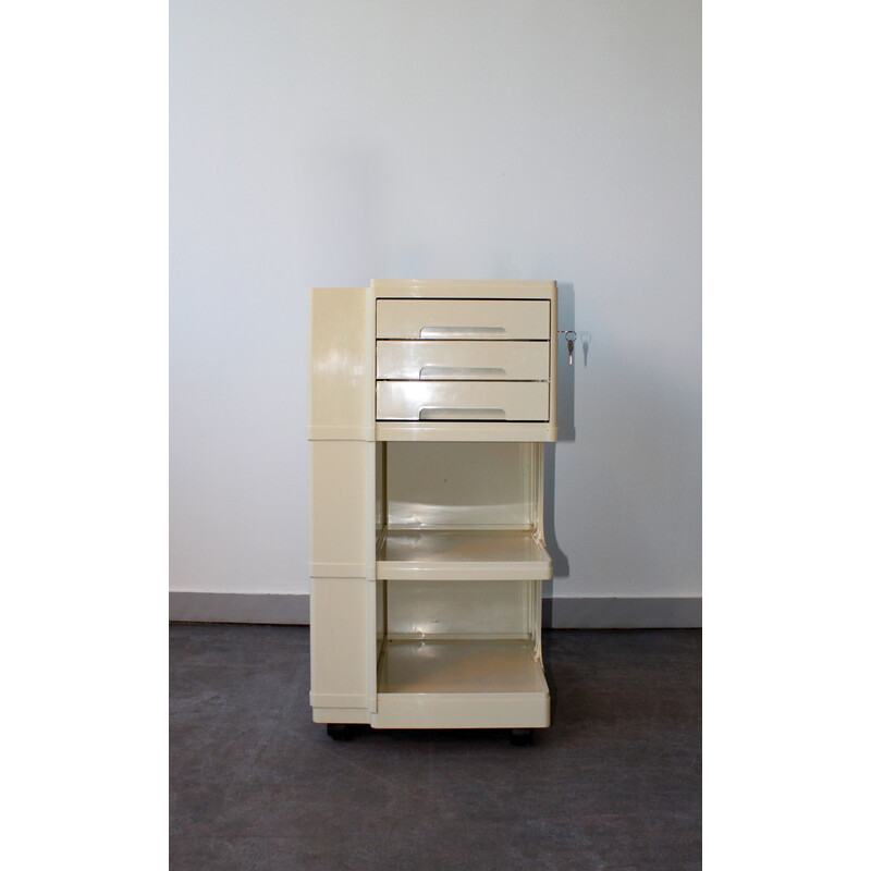 Vintage bureau op wielen van Giovanni Pelis voor Stile Neolt, Italië 1964