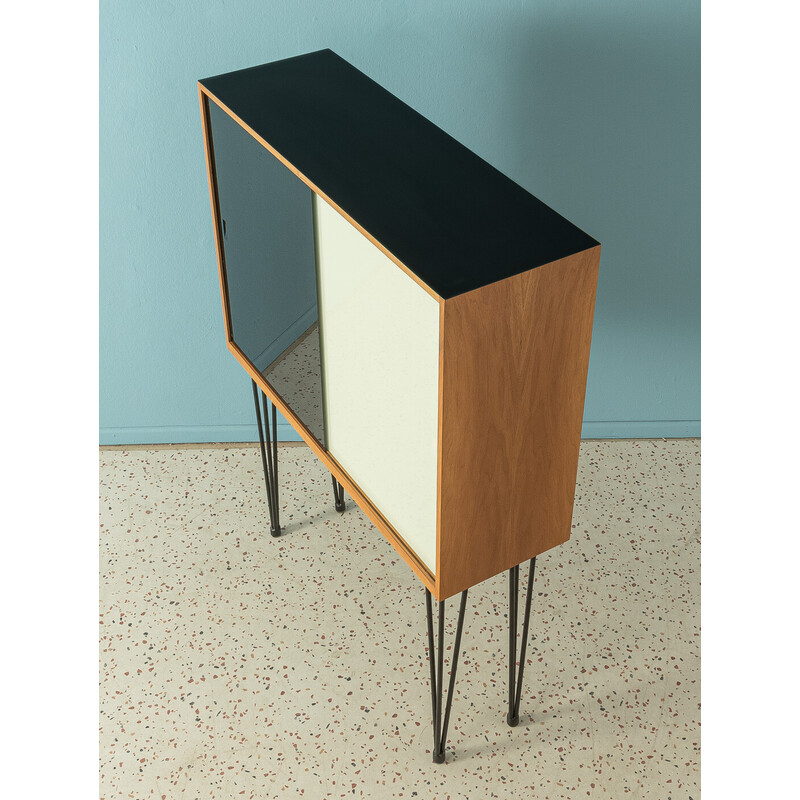 Vintage walnut veneer bar cabinet by Franz Ehrlich, Germany 1950s