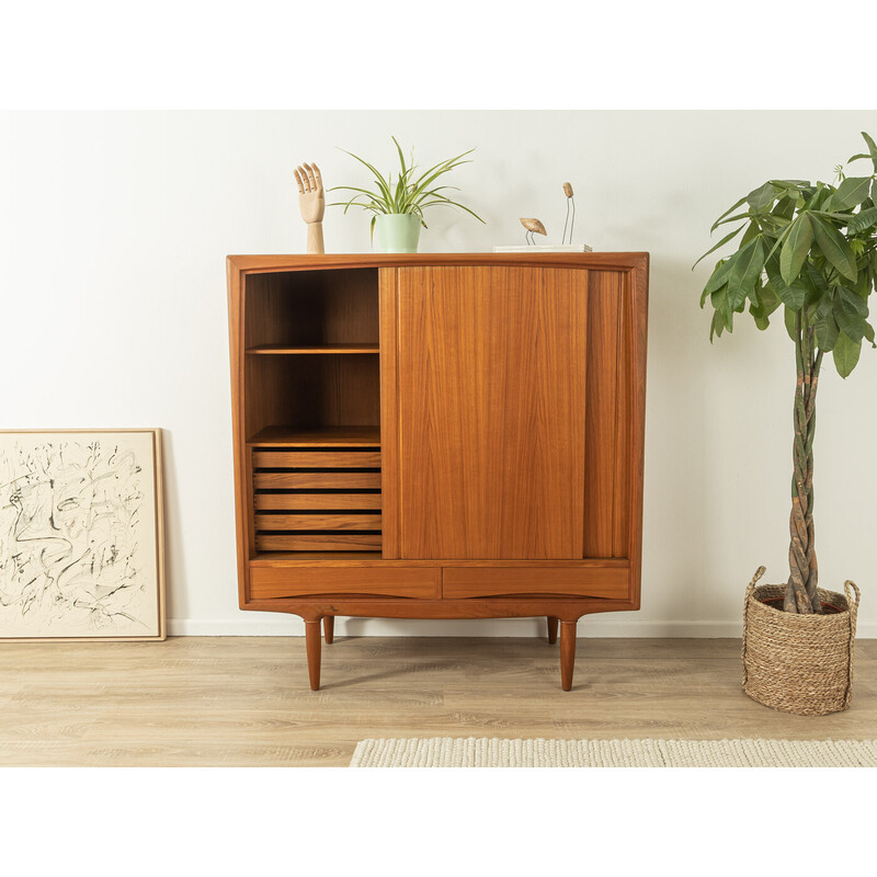 Vintage teak veneer highboard by Aco Møbler pour Axel Christensen, 1960s