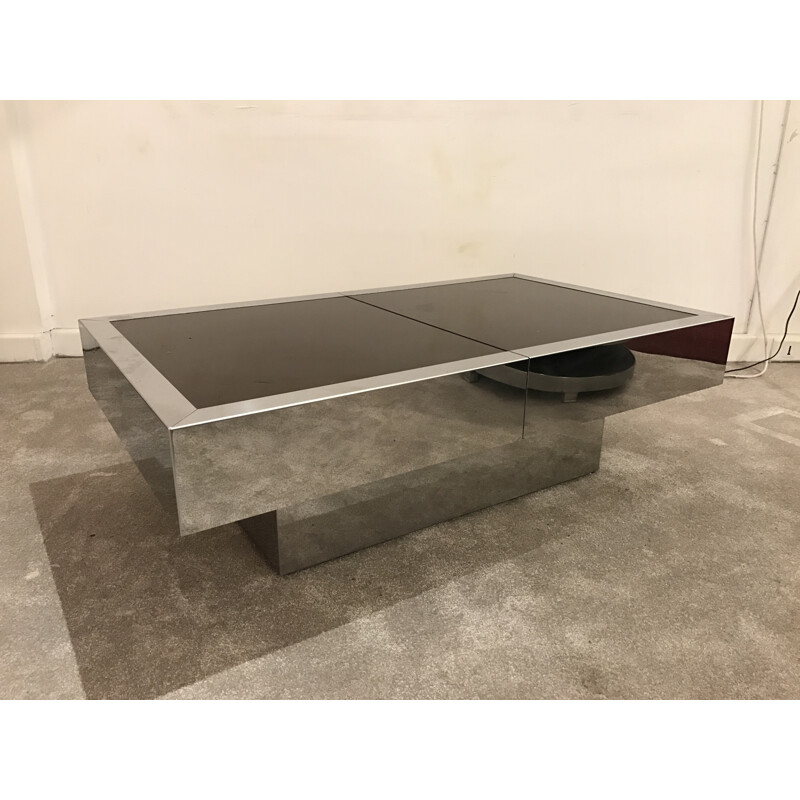 Steel bar coffee table - 1970s