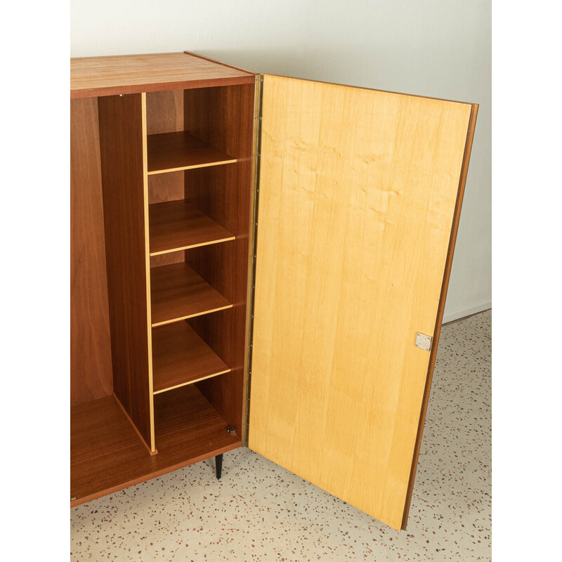 Vintage walnut cabinet with two doors, 1960s