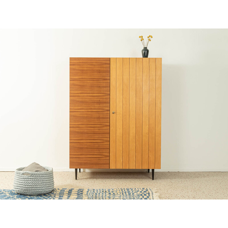 Vintage walnut cabinet with two doors, 1960s