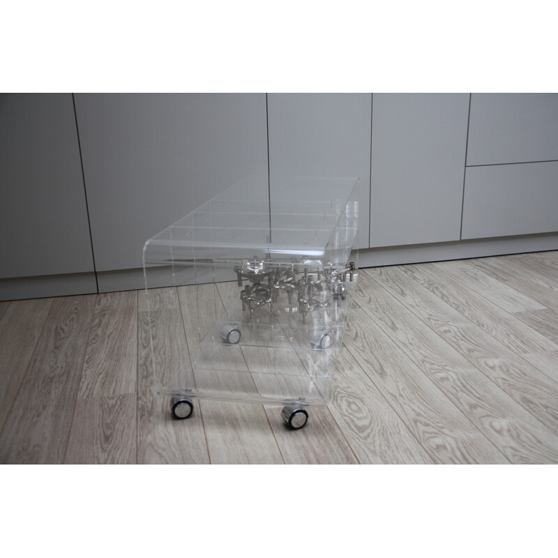 Vintage coffee table in plexiglas - 1970s