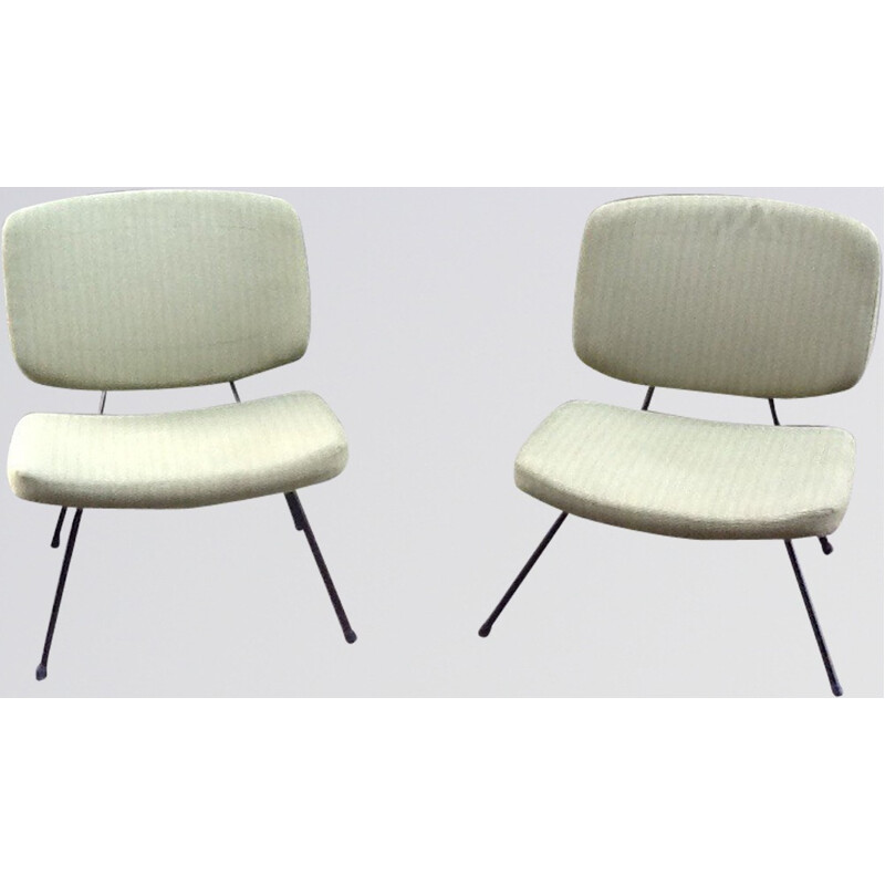 Pair of low chairs "CM190", Pierre PAULIN - 1950s