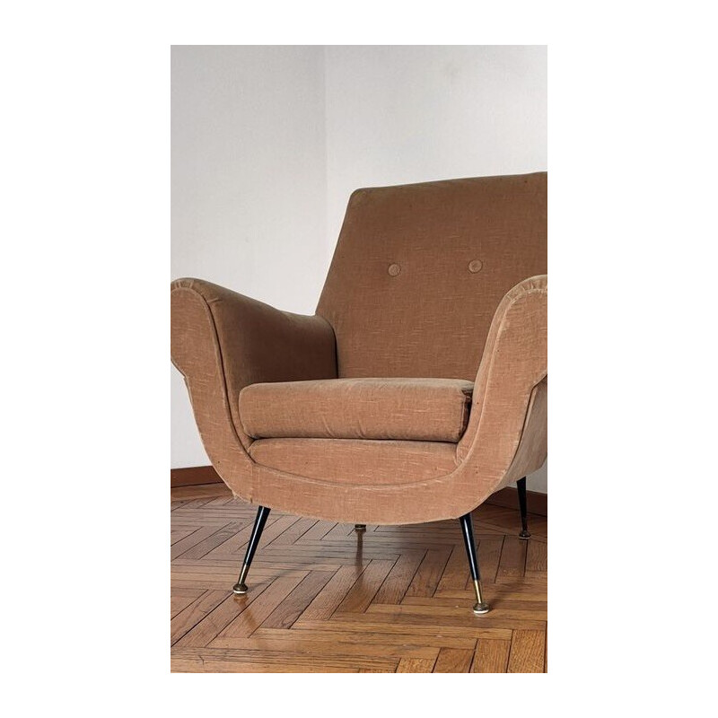 Vintage fauteuil van Gigi Radice voor Minotti, Italië 1960