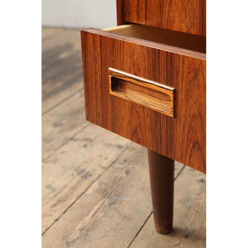 Dutch tall chest of drawers in rosewood - 1960s