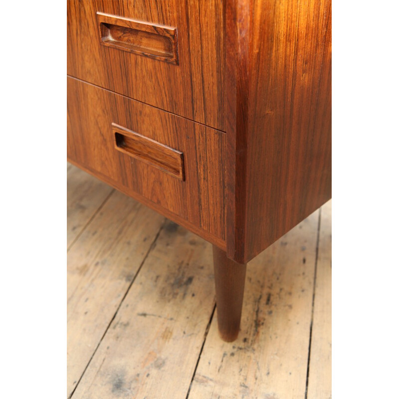 Dutch tall chest of drawers in rosewood - 1960s