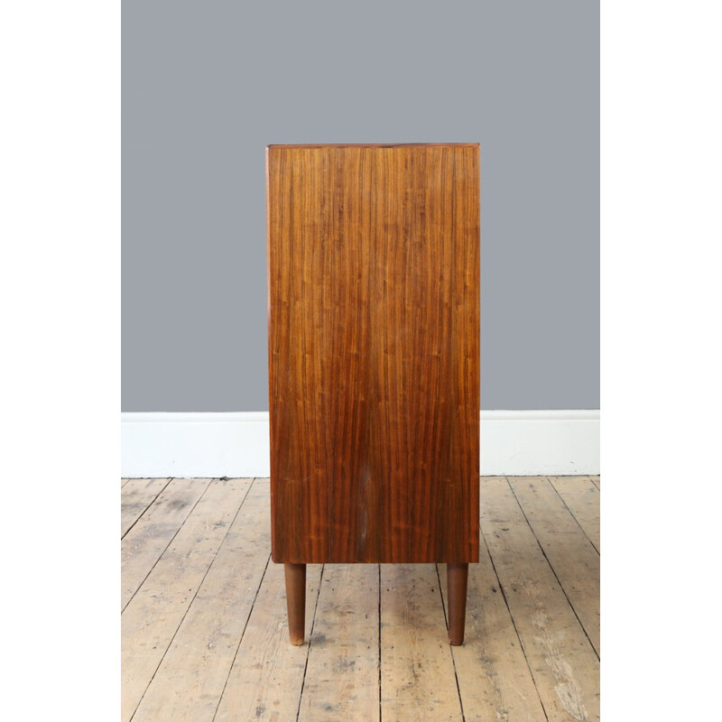 Dutch tall chest of drawers in rosewood - 1960s