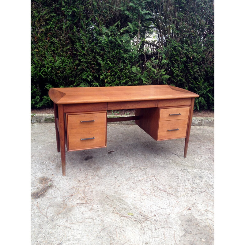 Mid-century Scandinavian teak desk - 1960s