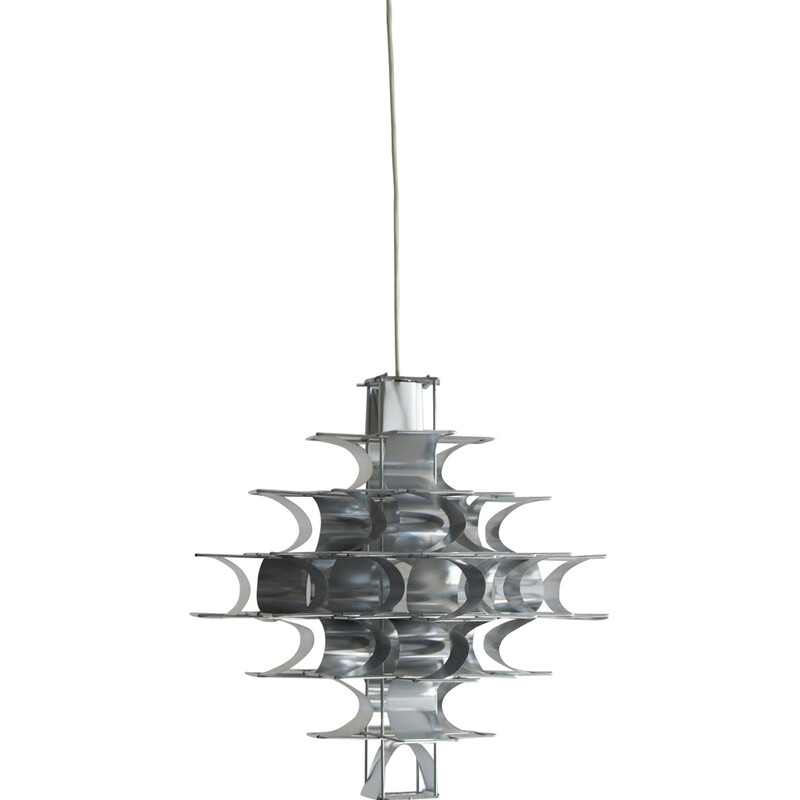 Lámpara de suspensión Cassiope vintage de Max Sauze para Max Sauze Studio, Francia 1969