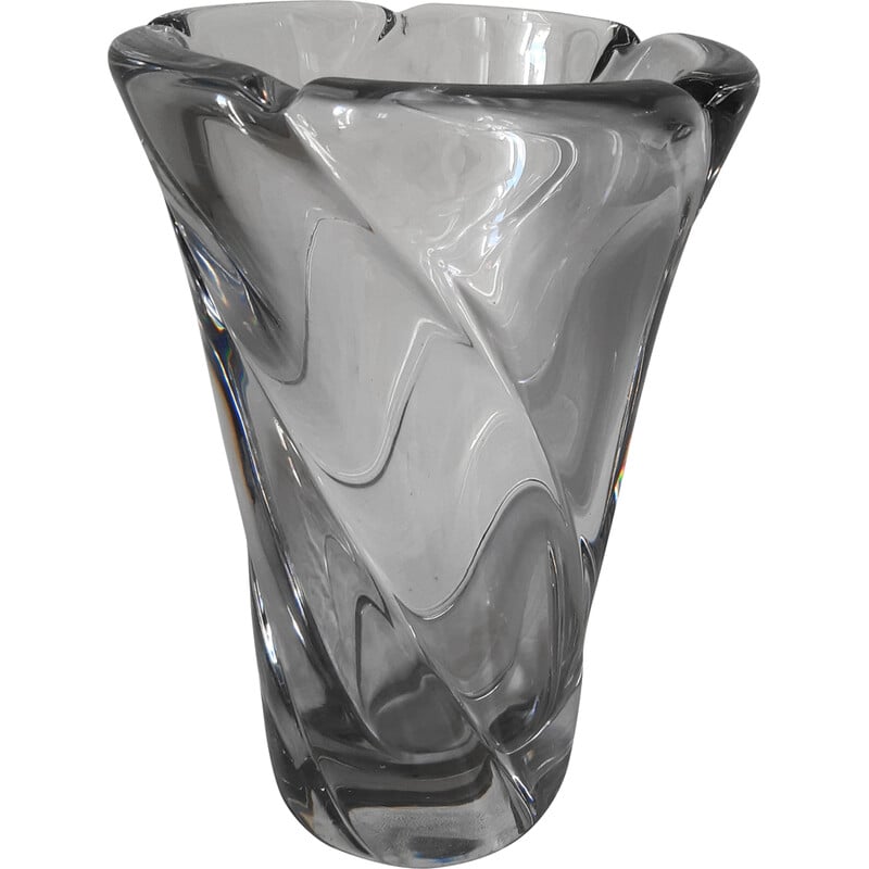 Daum Vase Daum Cristal 1950 1960 27 Cm Haut 