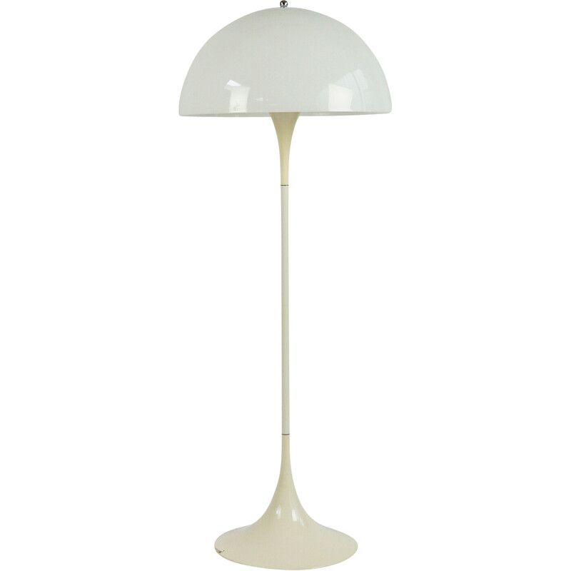 Candeeiro de chão Vintage Panthella branco de Verner Panton para Louis Poulsen, 1971