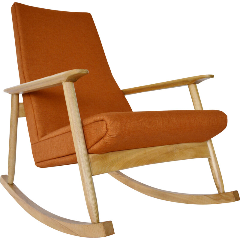 Vintage rocking chair by Valerija Ema Cukermanienė, 1960s