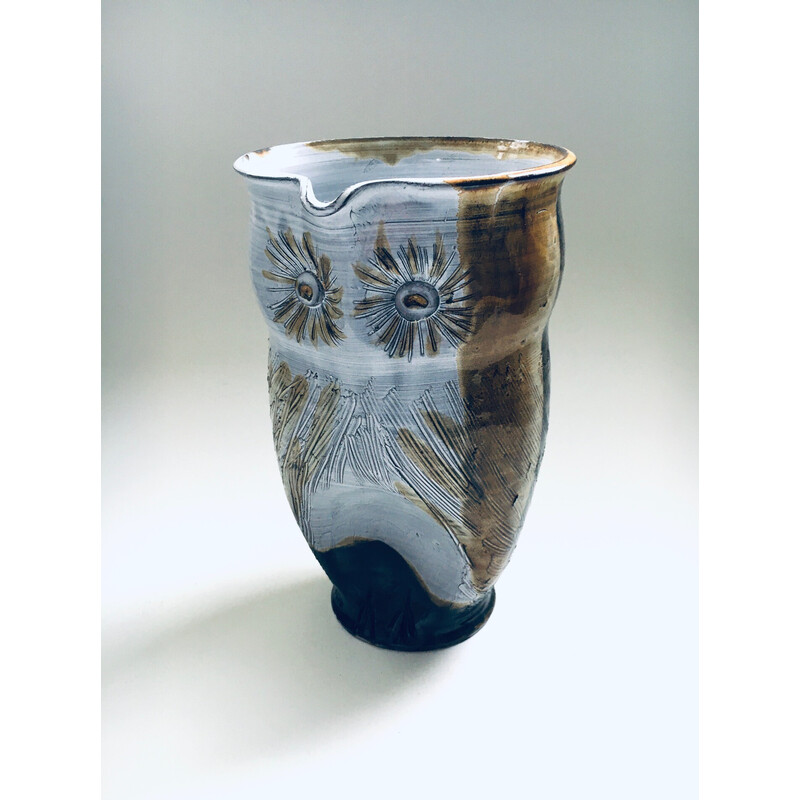 Vintage Owl decanter jug by Tavares, Spain 1970s
