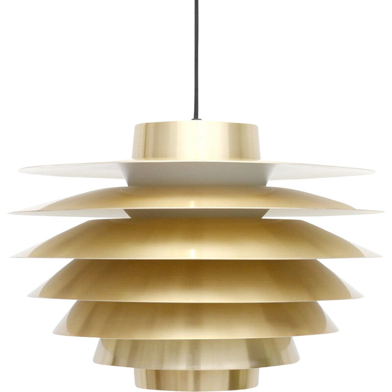 Vintage Verona pendant lamp by S. Middelboe, Denmark 1970s