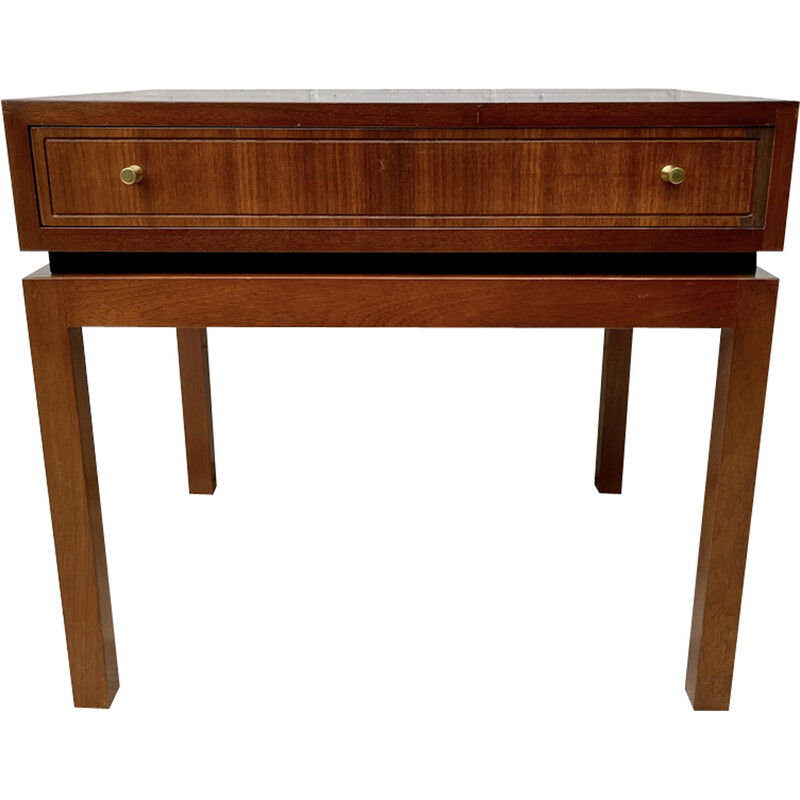 Vintage teak night stand with drawer, 1960-1970s