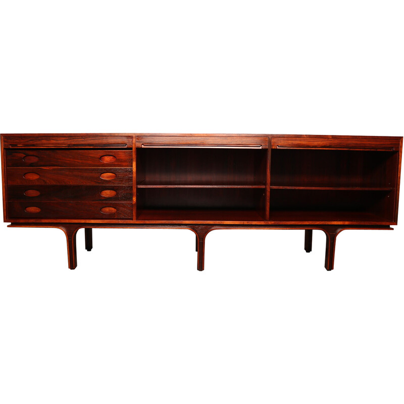 Vintage sideboard in rosewood by Gianfranco Frattini for Bernini, Italy 1960s