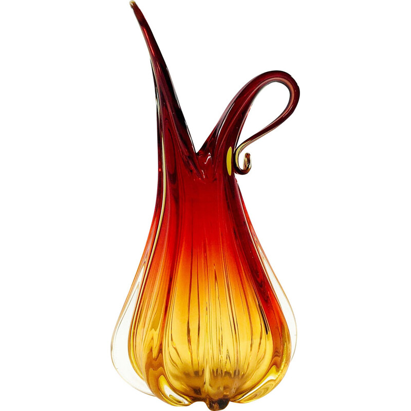 Vaso vintage in vetro di Murano di Barovier