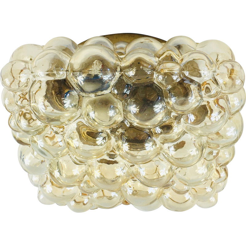 Mid century bubble glass ceiling lamp by Helena Tynell for Limburg, Germany 1970s