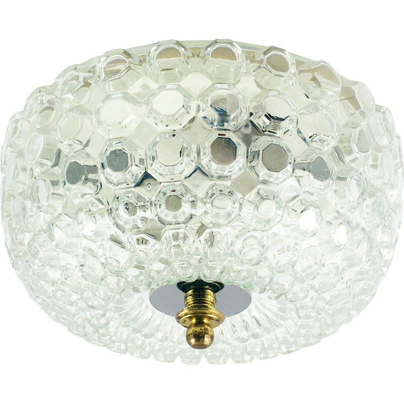 Mid century bubble glass ceiling lamp by Helena Tynell for Limburg, Germany 1960s