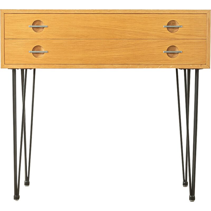 Vintage oak veneer chest of drawers by Hans J. Wegner, Denmark 1960s