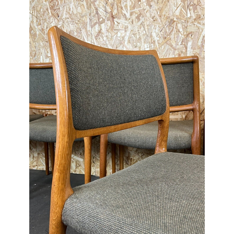 Juego de 6 sillas vintage de teca de Niels O. Möller para J.L. Moller's, 1960