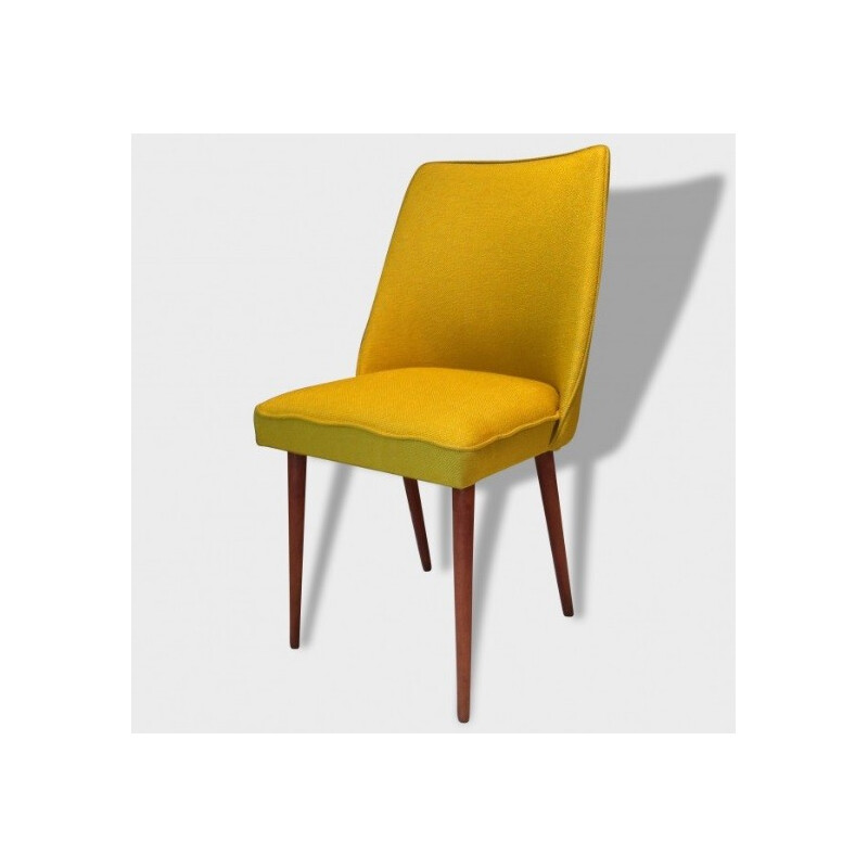 Mid century modern yellow chair - 1970s