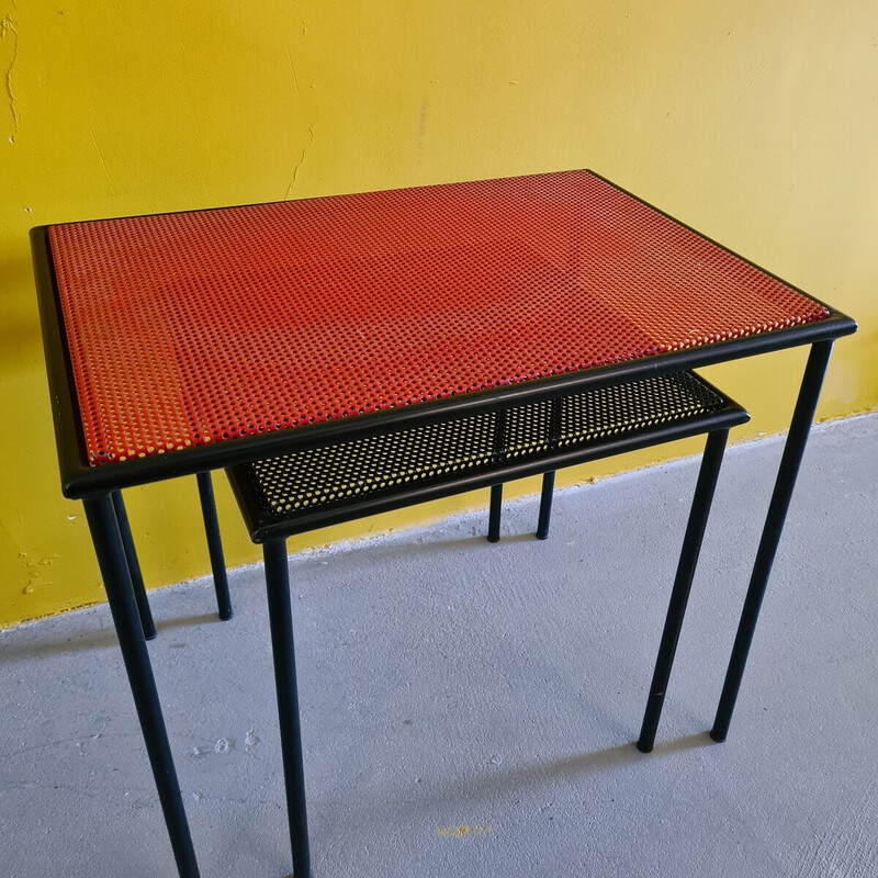 Pair of vintage métal side tables by Floris Fiedeldij for Artimeta, 1950s-1960s