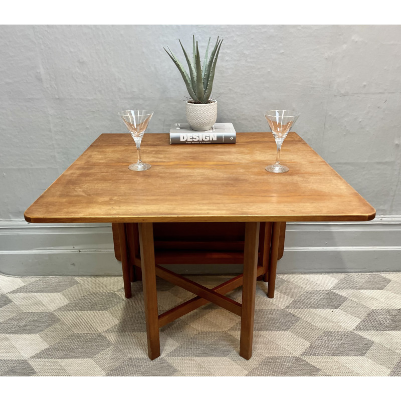 Vintage teak Gateleg dining table by McIntosh, United Kingdom