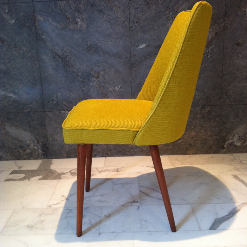 Mid century modern yellow chair - 1970s