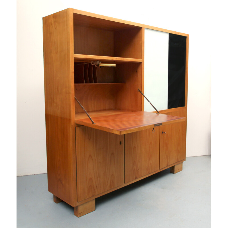 Vintage cherrywood secretary, 1950s