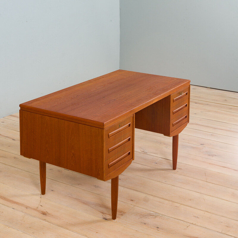 Pair of vintage teak desks by J. Svenstrup for A.p. Furniture, Denmark 1960s