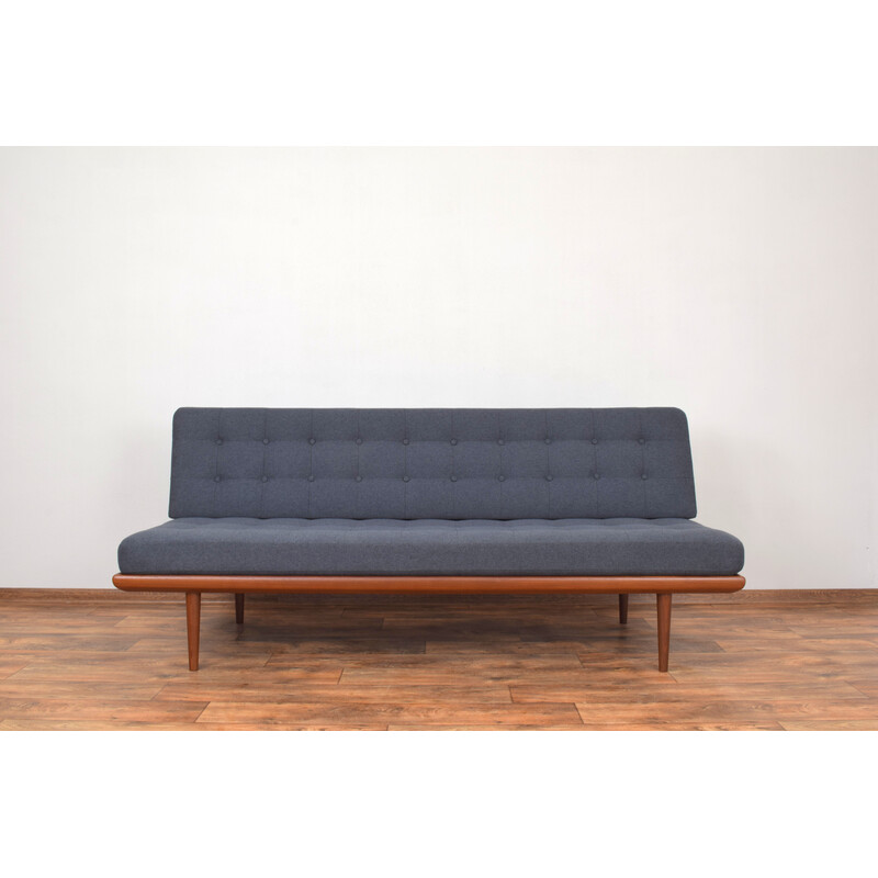 Pair of vintage Minerva teak sofa-bed by Peter Hvidt and Orla Mølgaard-Nielsen for France and Søn, 1950s