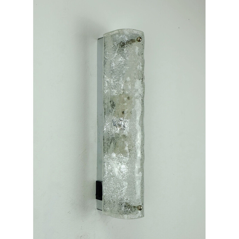 German Kaiser Leuchten wall lamp in frosted glass - 1960s