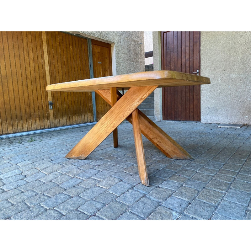 Table vintage modèle T35 par Pierre Chapo