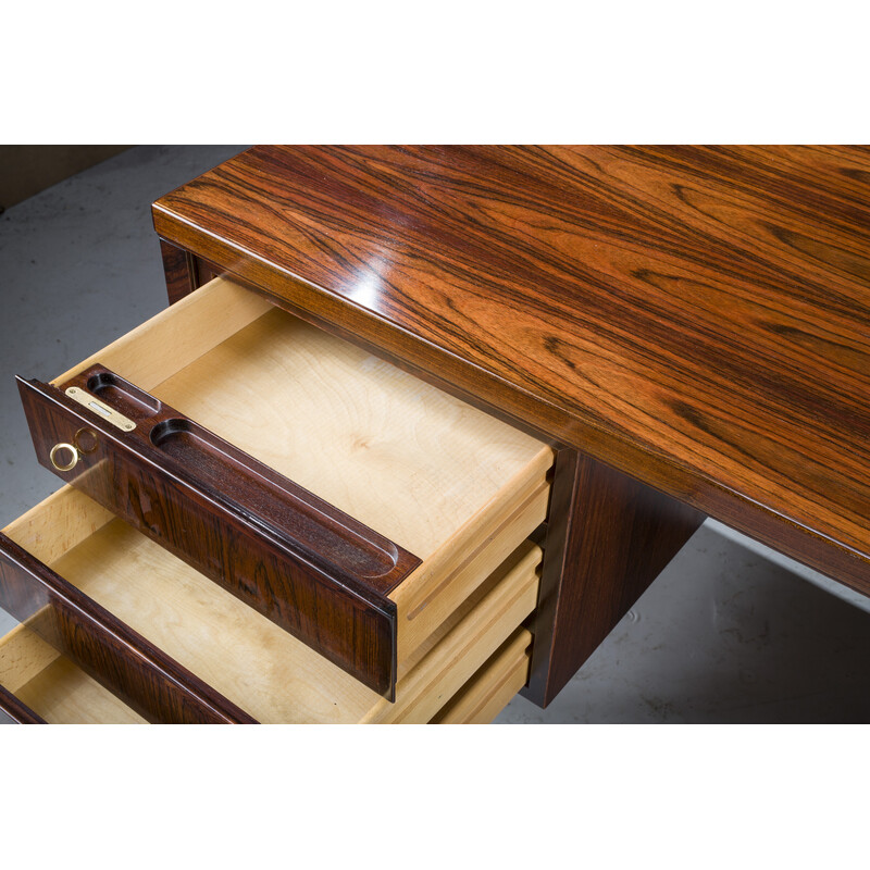 Vintage-Schreibtisch aus Palisanderholz Modell 77 von Omann Jun, 1960
