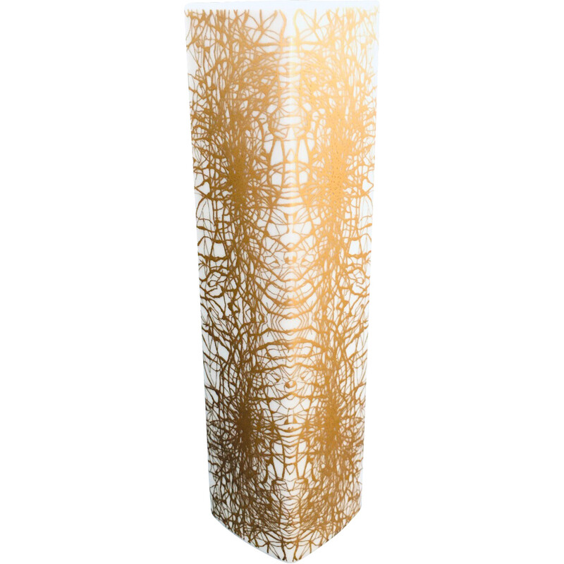 Vase vintage en porcelaine à motif abstrait doré par Heinrich and Co Selb Bavière, Allemagne 1970