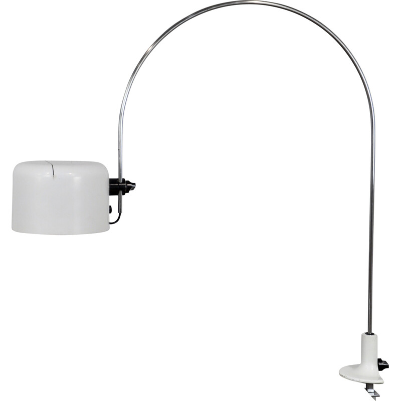 Vintage metalen bureaulamp van Joe Colombo voor Oluce, 1960