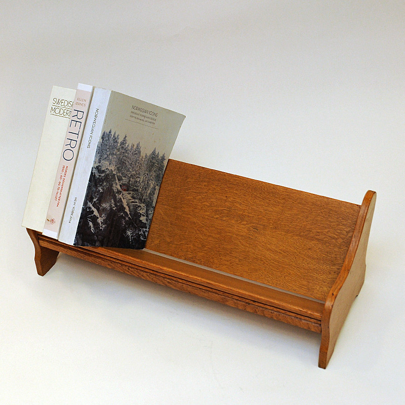 Vintage oakwood book shelf, 1930s