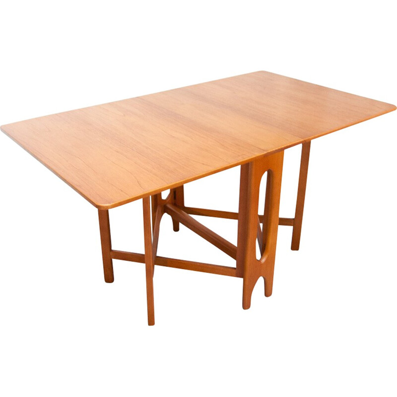 Extendable Scandinavian table in teak - 1950s