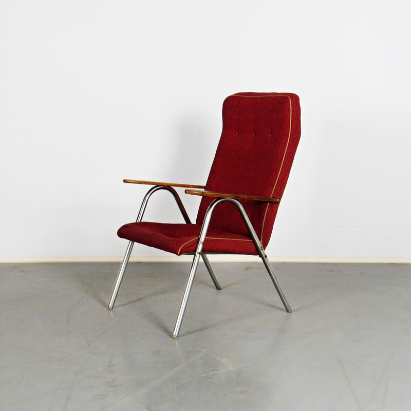 Vintage tubular armchair, 1970s