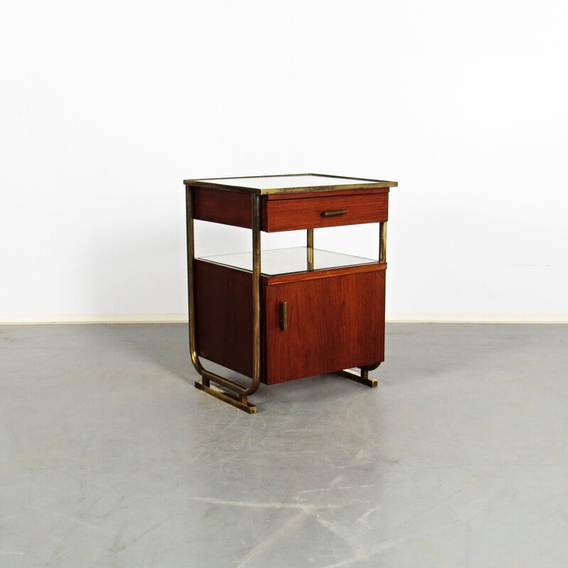 Vintage tubular night stand by Vichr a spol