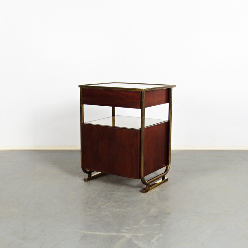 Vintage tubular night stand by Vichr a spol