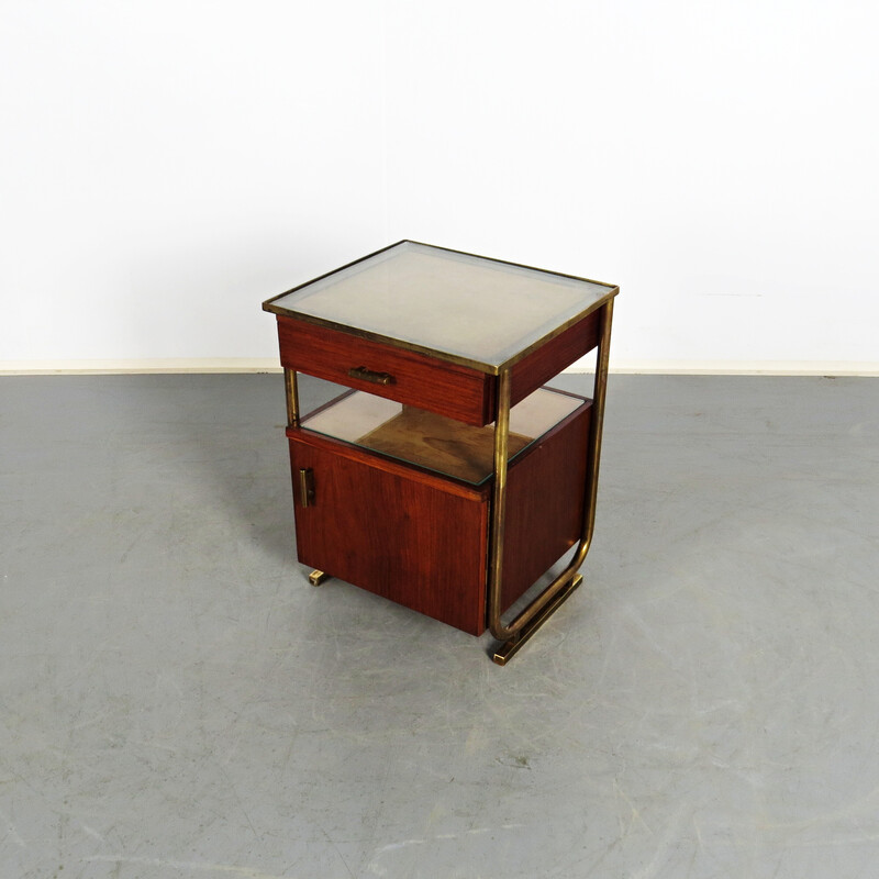 Vintage tubular night stand by Vichr a spol