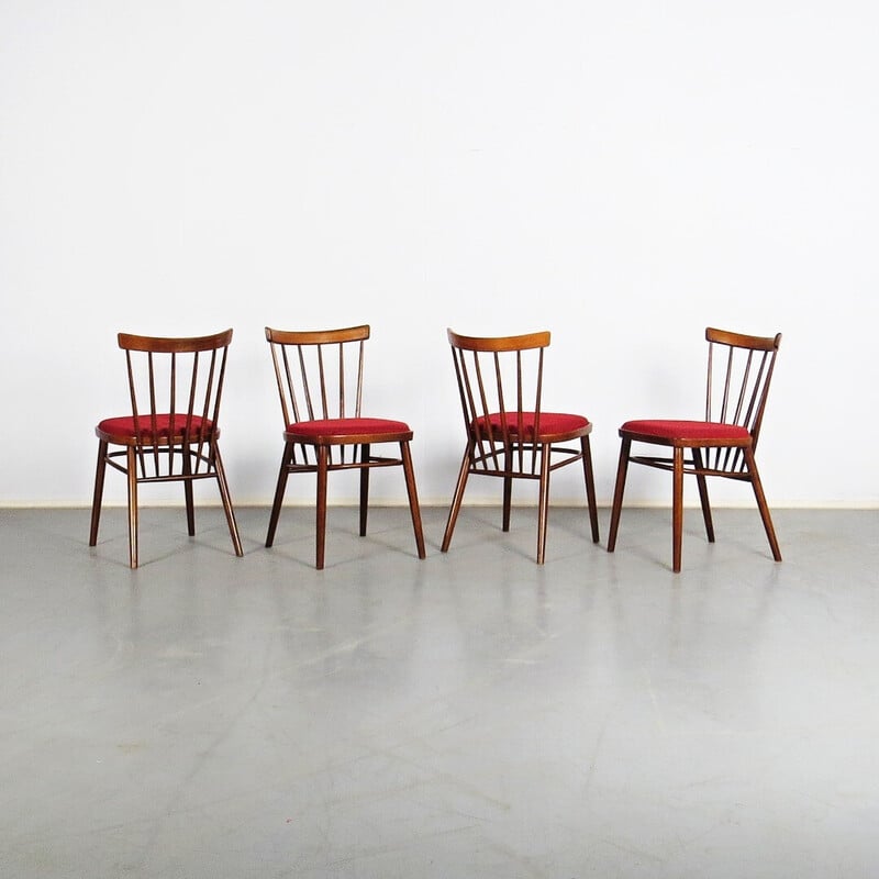 Set di 4 sedie vintage di Ton