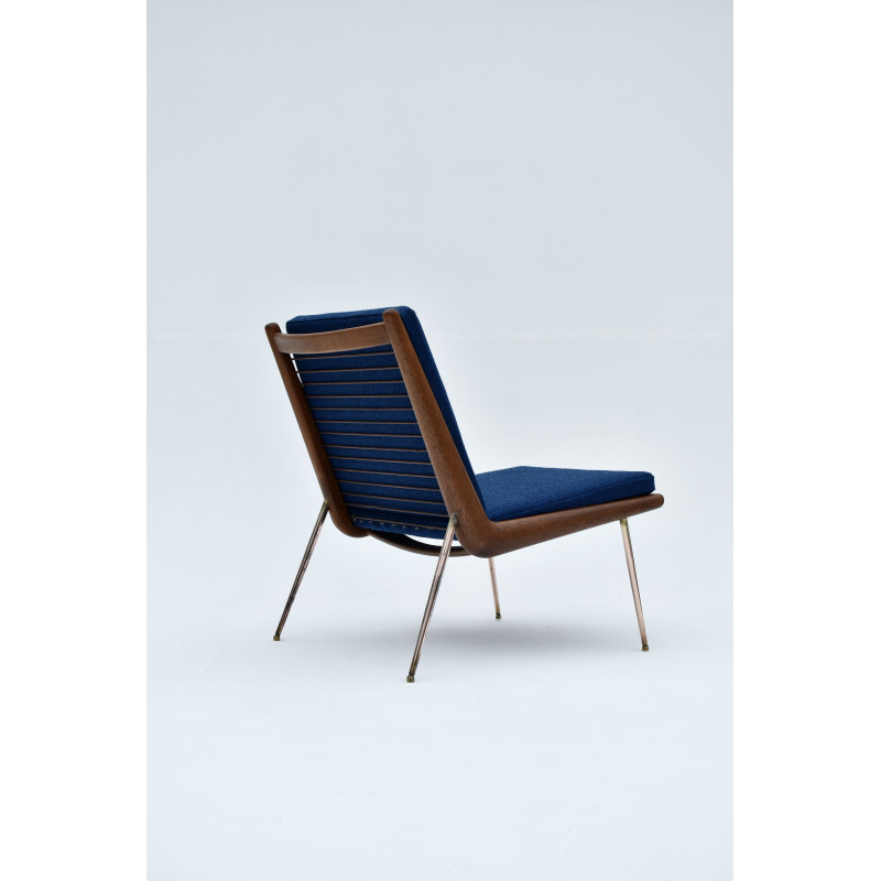 Vintage Boomerang fauteuil model 134 van Peter Hvidt en Orla Molgaard Nielsen voor France en Daverkosen.