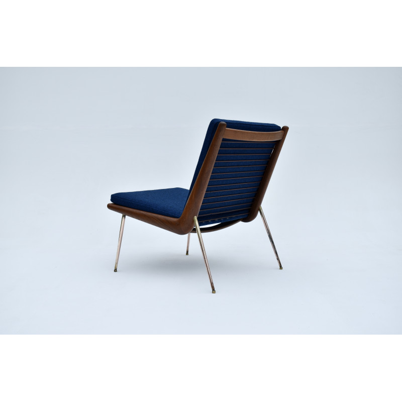 Vintage model 134 Boomerang armchair by Peter Hvidt and Orla Molgaard Nielsen for France and Daverkosen