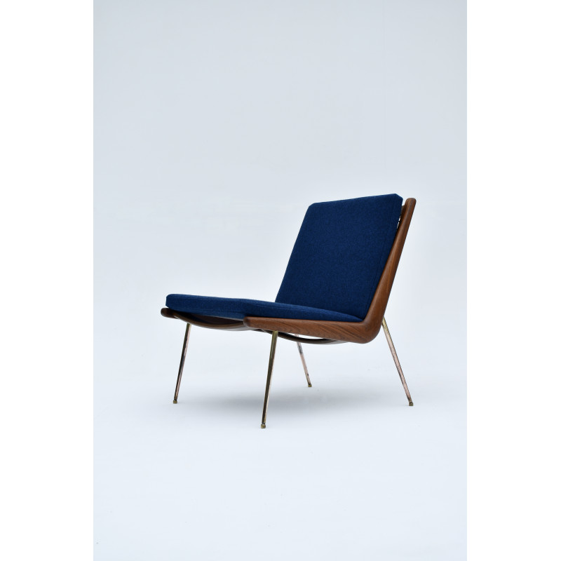 Vintage model 134 Boomerang armchair by Peter Hvidt and Orla Molgaard Nielsen for France and Daverkosen