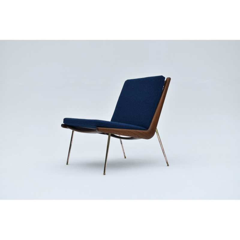 Vintage Boomerang fauteuil model 134 van Peter Hvidt en Orla Molgaard Nielsen voor France en Daverkosen.